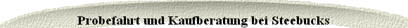 Probefahrt und Kaufberatung bei Steebucks
